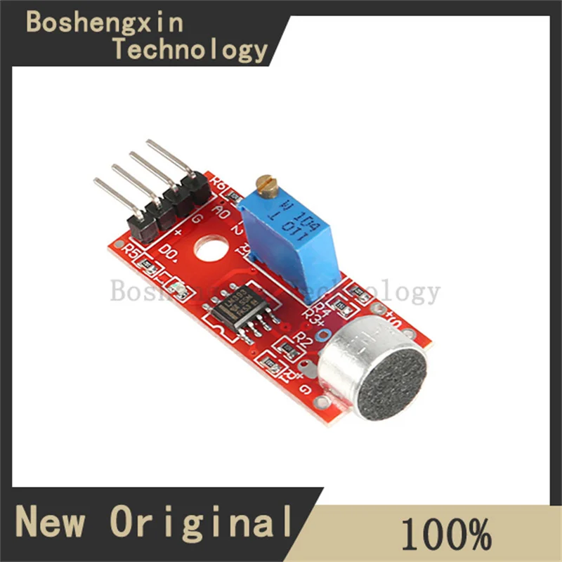 1 peça módulo sensor de microfone de alta sensibilidade KY-037 detecção de som é adequado para arduino