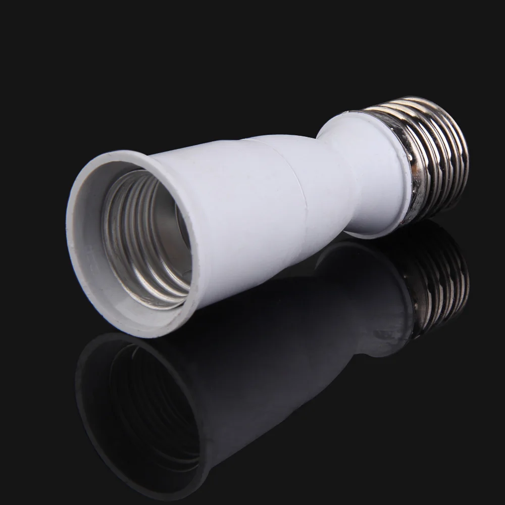 E27 to E27L Adapter Lamp Holder Converter Bulb Base Converting for Lamp Switch Lighting Parts Accessories White