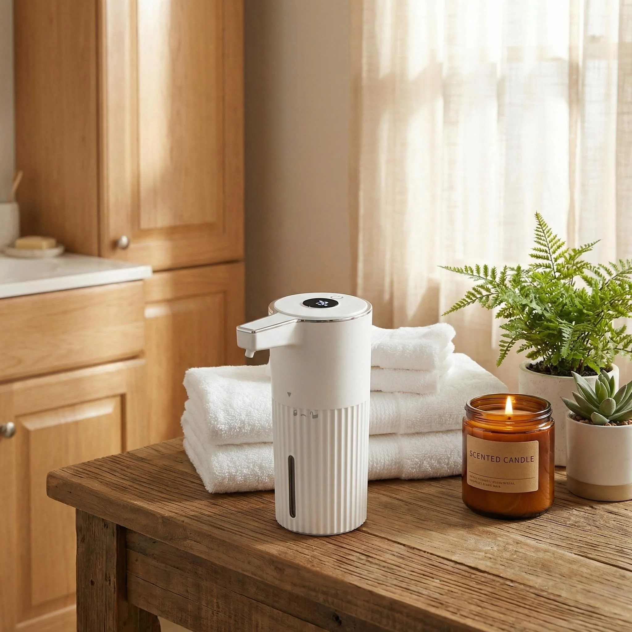 

Автоматический бесконтактный дозатор мыла с умным датчиком, 400 мл, белый, для дома, кухни, ванной, офиса, отеля