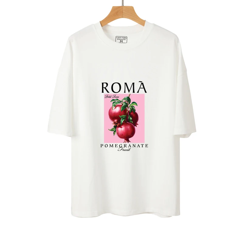 24cm Fashion Vibrant Fruit Heat Transfer Prints Lemon, pomegranate, cherry for DIY Customization and Unique Apparel Decoration