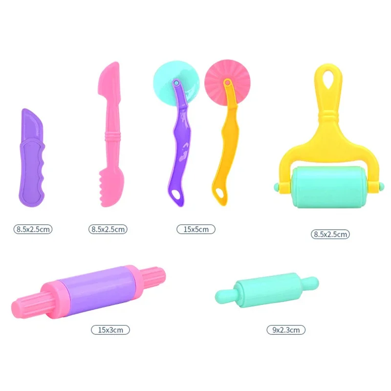 4-25 stücke Kinder Spielen Teig Werkzeug Kit Verschiedene Tier Formen Ozean Shell Form Schneider Nudelhölzer Plastilin Formen Ton zubehör – Detail 5