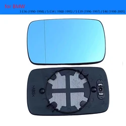 Car Blue Wide Angle Mirror Glass for BMW 3 coupe E46 (1999 -2006 ), 7 E65 E66 E67 (2002 -2008) 51167028427 ,51167028428