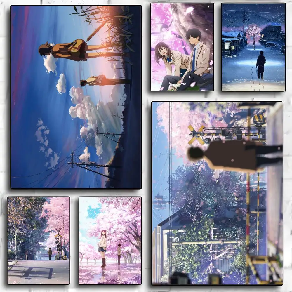 Anime 5 Centimeters Per Second Poster HD art sticky wall waterproof home living room bedroom bar aesthetic decoration