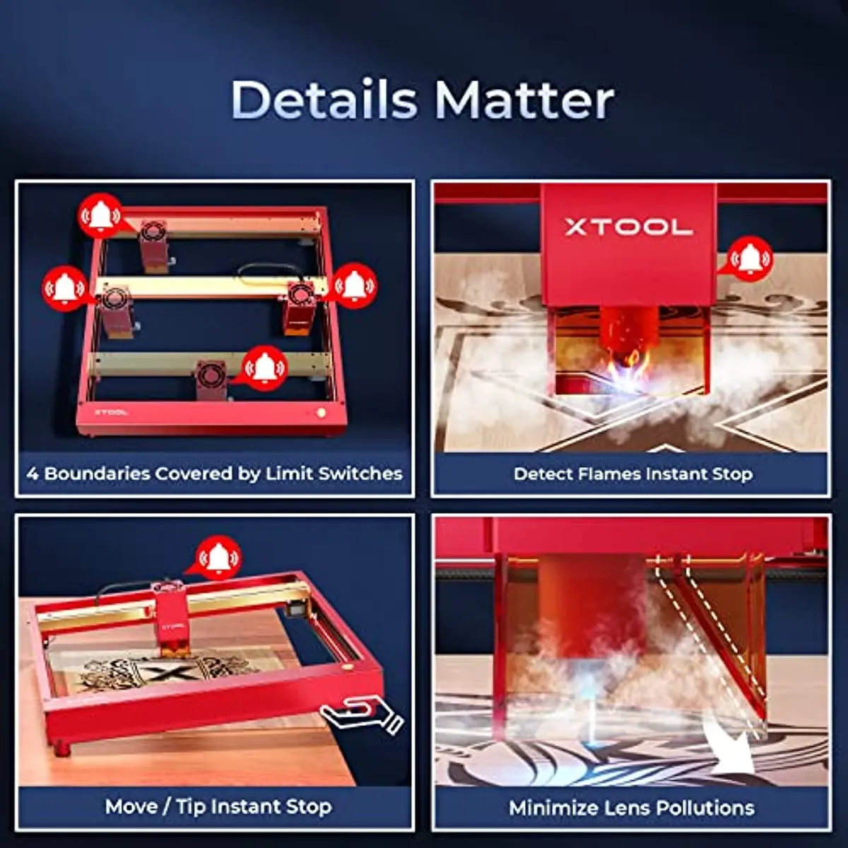 xTool D1 Pro 10W Laser Engraver Laser Engraving Machine (Please check the bundle for more options)