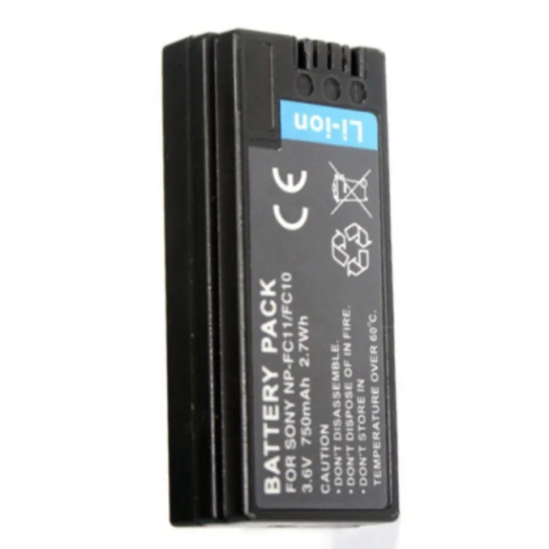 NP-FC10 FC11Kamera-Akkuladegerät für Sony DSC-FX77 DSC-P10L DSC-P8 SC-P2 P3 P5 P7 P8 P10 P12 V1 F77 Digitalkamera 3,6 V 750 mAh
