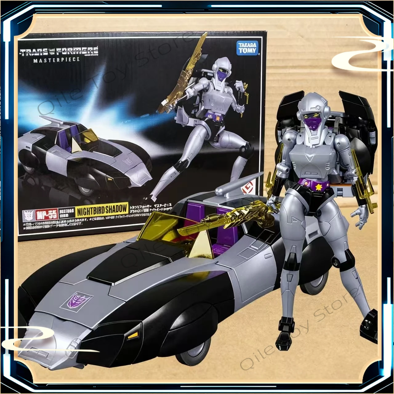 Op voorraad TAKARA Tomy Transformed Toys Master MP55 Nightingale Decepticon Kunoichi Action Figure Collection Gift