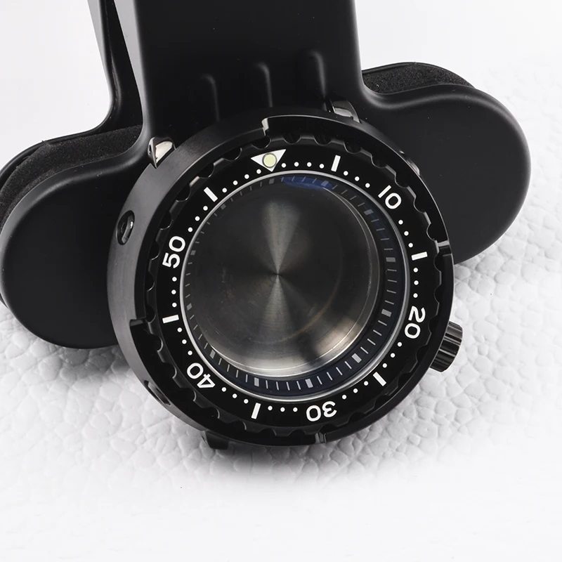 

Stainless Steel watch case super luminous Sapphire Tuna Can diving case fit Seiko mod for NH35A NH36A Automatic Movement case