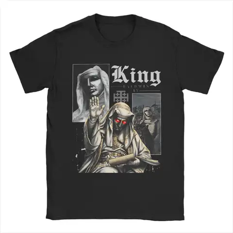 Vintage T Shirt Summer King Baldwin IV Ascendant Fashion T Shirts  Cotton Tshirt for Men Awesome Print Short Sleeve Tops