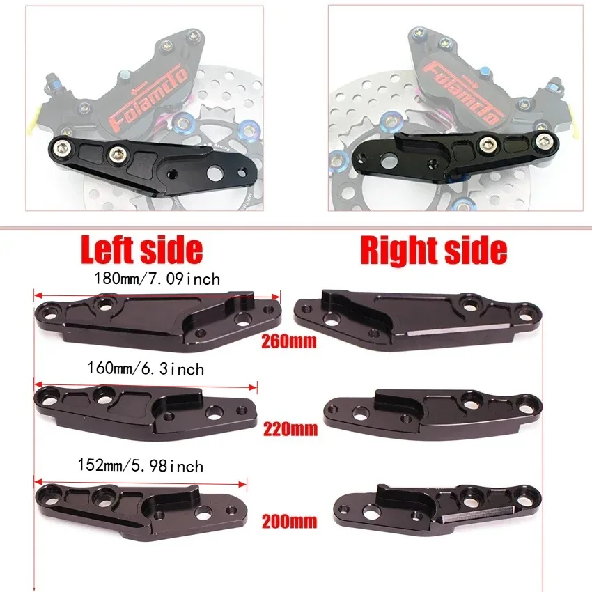 For 200mm/220mm/260mm Motorcycle 30 core Front Shock 40mm Brake Caliper Bracket For Yamaha Scooter CYGNUS-X BWS RSZ