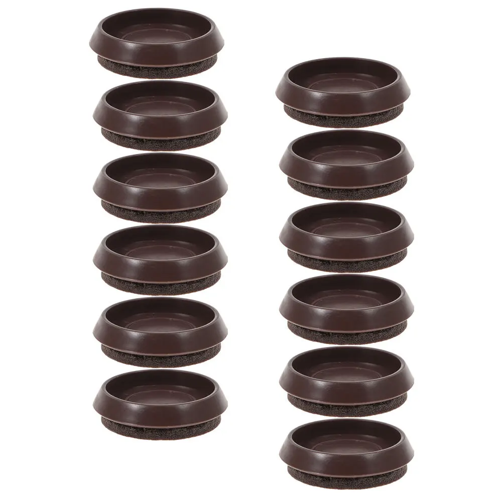 

12Pcs Furniture Coaster Cups Anti Scratch Floor Protectors for Hardwood Easy Use Noise Reduction Furniture Coasters