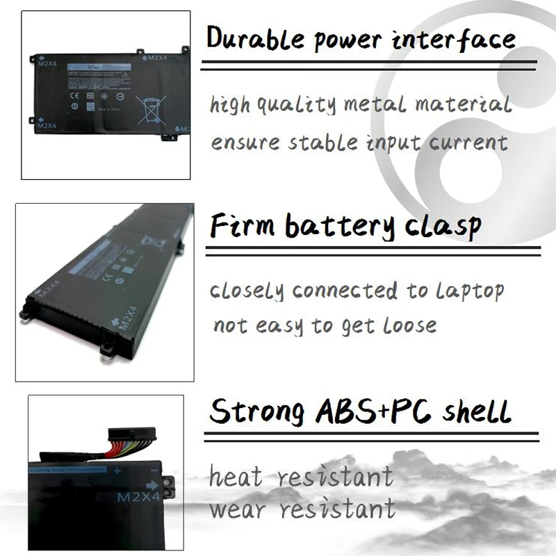 Nobi-batería para ordenador portátil, 11,4 V, 97WH, nueva, 6GTPY, 5XJ28, para Dell Precision 5520, 5530, XPS 15, 9560, 9570, 7590, serie 5D91C, P83F001