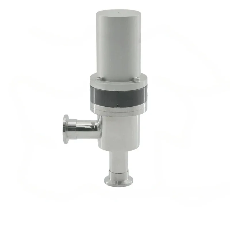 Stainless Steel SS304 SS316L KF16 Cylinder Angle Valve L Type Vacuum Flapper Valve