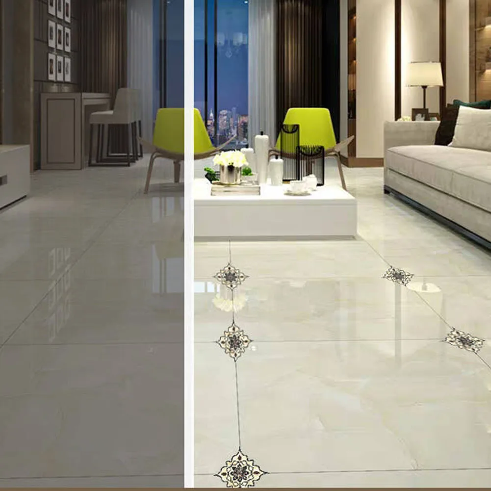 36Pcs PVC Wall Stickers Tile Stickers Diagonal Floor Decor Home Decoration Kitchen Wear Resistant 11x11cm Bathroom
