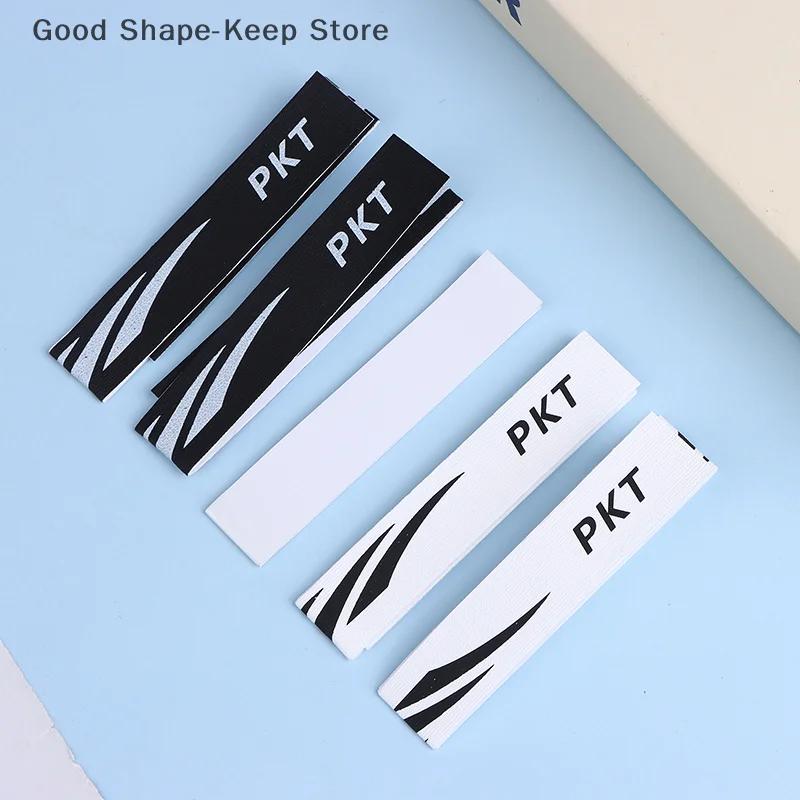 10 قطعة مضرب كرة الريشة مكافحة الطلاء قبالة ارتداء مقاومة الرياضة رئيس حافة حامي الشريط ذاتية اللصق شفافة عقال ملصق