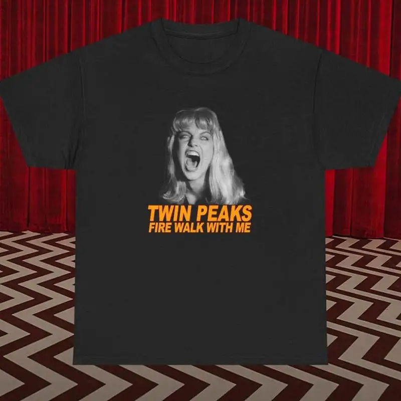 Camiseta de Chevron de la Habitación Roja de Twin Peaks con la imagen de Laura Palmer gritando