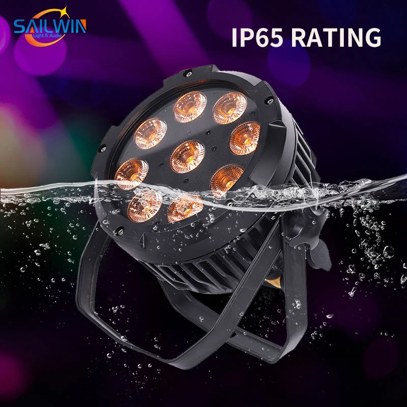 Sailwin الاتحاد الأوروبي الولايات المتحدة الأمريكية الأسهم 9X18 واط RGBAW الأشعة فوق البنفسجية بطارية لاسلكية تعمل بالطاقة LED الاسمية يمكن في الهواء الطلق إضاءة مقاومة للماء أضواء للمسرح مع جهاز التحكم عن بعد