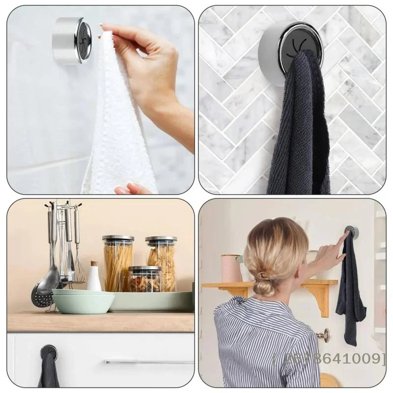 1PCS Non Punching Dishcloth Storage Clip Kitchen Gloves Hook Towel Rack Hanging