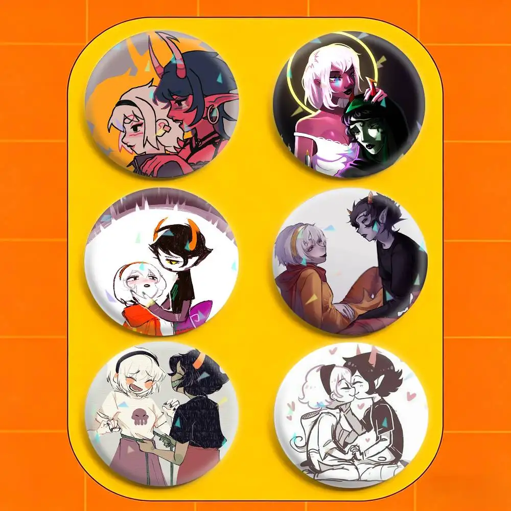 H-Homestuck R-Rosemary Badges Niche Design Brooch for Backpack Lapel Pins Creative Accessories