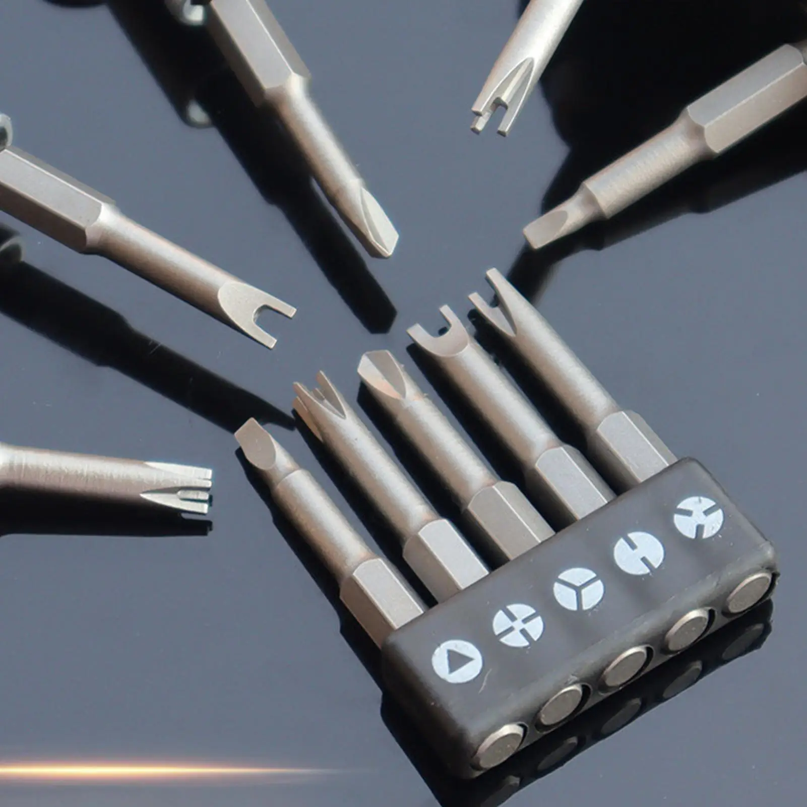 5Pcs Specialty Screwdriver Bit Set Y-Type Triangle Cross 3-Point Screwdriver Tool Accessories Drill Tool Accessories