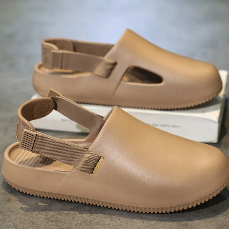 Men's Lightweight EVA Summer Sandals, Quick-Dry Water Shoes, Casual Clogs For Beach & Garden_voghion.com