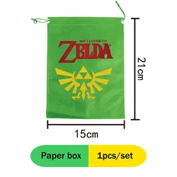 1 pezzo/gioco Zelda decorazioni per feste di compleanno a tema borsa con coulisse in tessuto Non tessuto di alta qualità la leggenda della borsa da viaggio