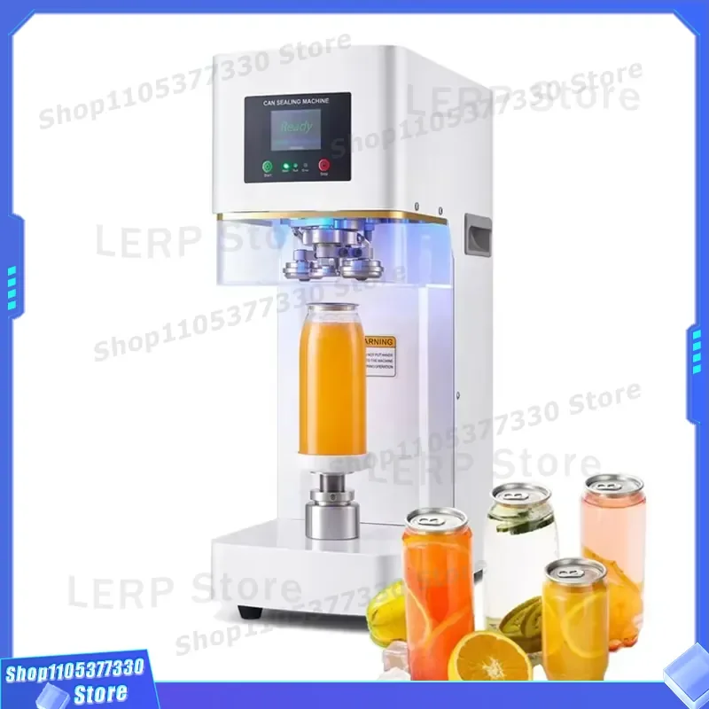 Automatic Electric Sealing Capping Machine for 330ml 500ml 650ml PET Jars Commercial Milk Tea Beverage Bottle Sealer