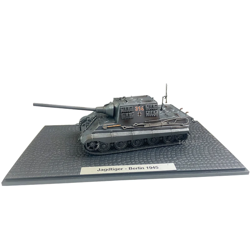 1/72 tanque pesado de tigre de caça alemão diecast jagditiger liga terminada modelo de simulação militar para crianças adultos brinquedo exibição