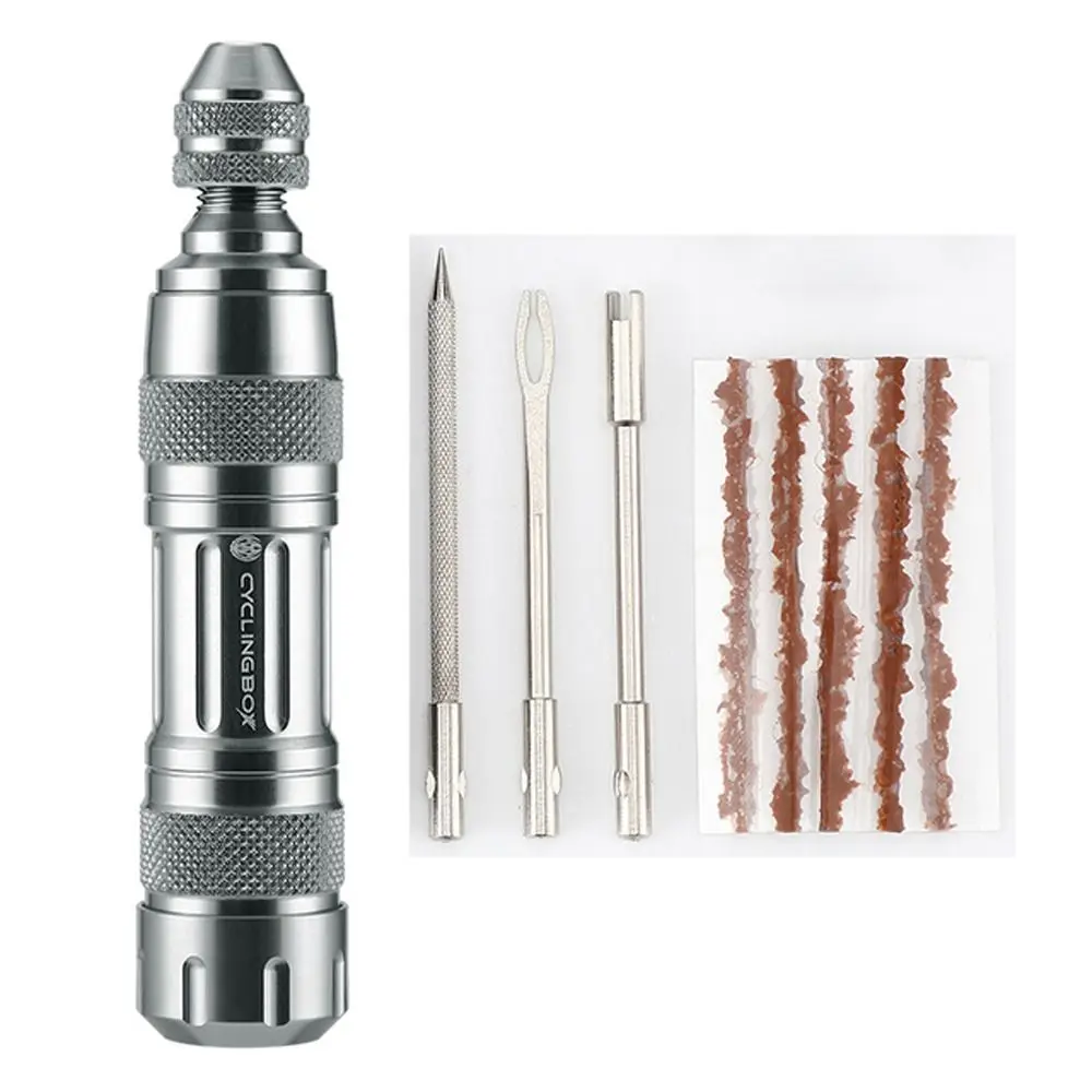 

Strips Fix Tools Cycling Tubeless Maintain Tool Tire Repair Kit Bike Tire Repair Tools Tyre Drill Tool Bicycle Repair Tool Set