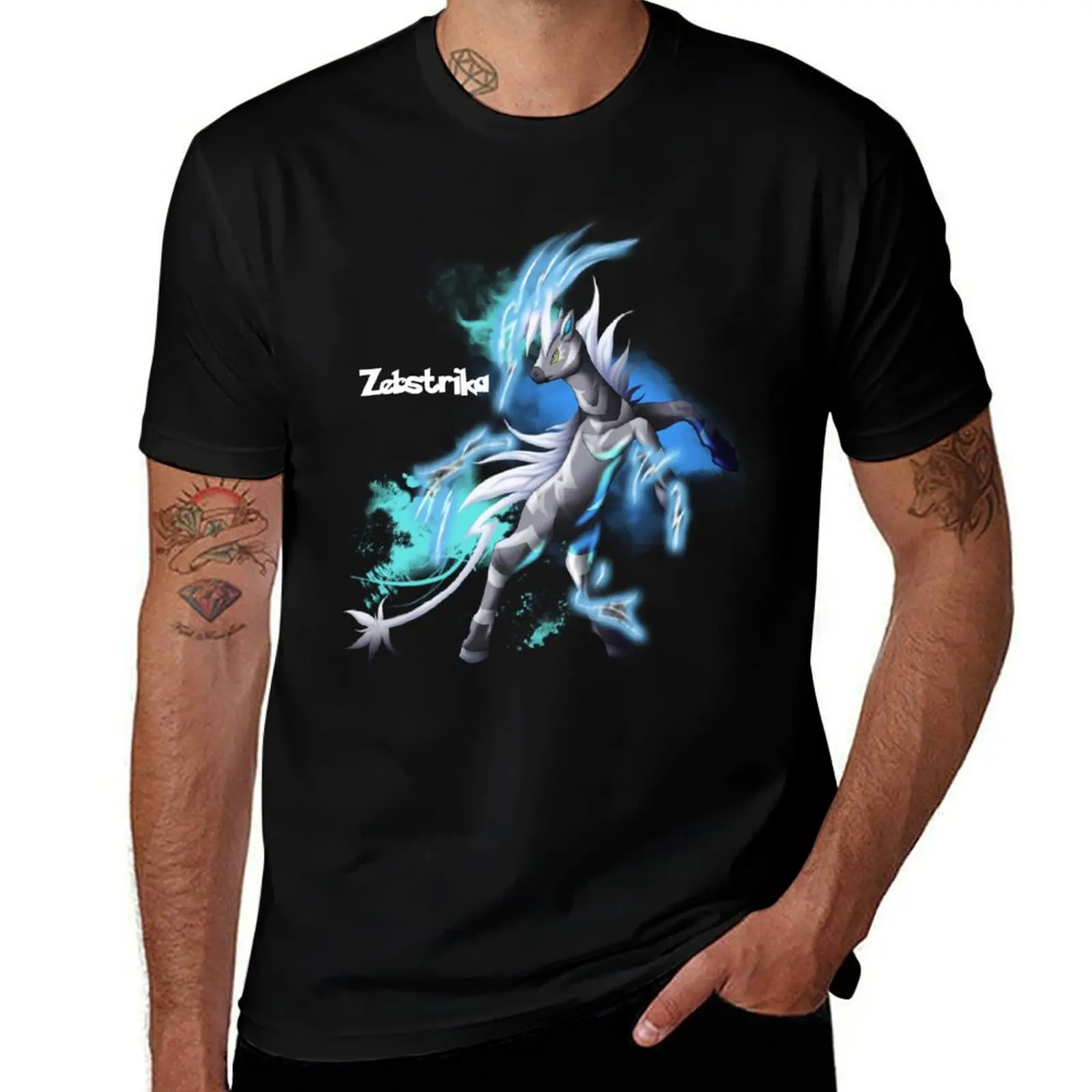 Zebstrika Rearing Shirt T-Shirt Halloween Casual T-Shirt