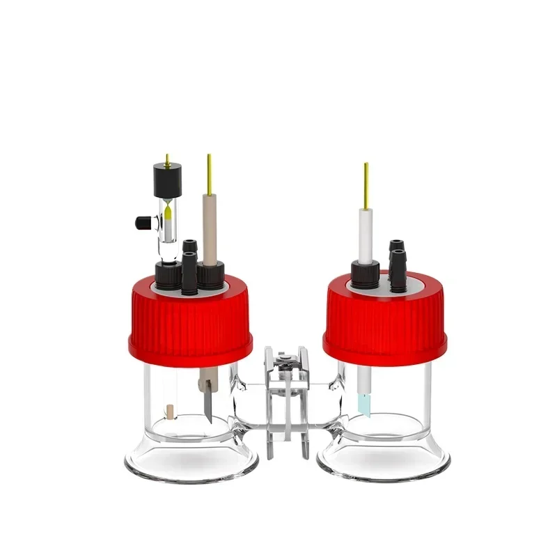 H-type replaceable membrane small volume electrolytic cell/electrochemical three electrode sealing system (15ml/25ml)