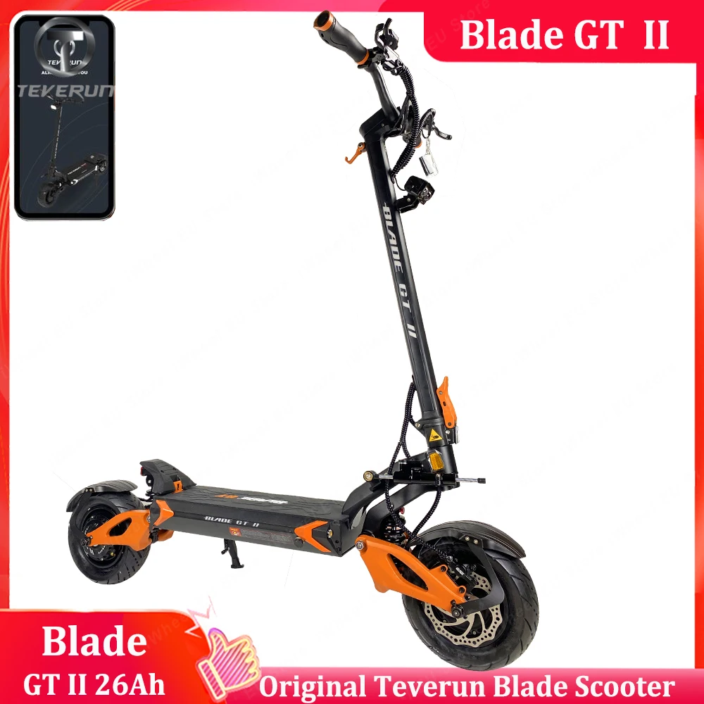 

2024 Newest Original BLADE GT II 60V 26Ah Dual Motor 1500W*2 Top Speed 85km/h TFT Display Blade GT II Original Electric Scooter