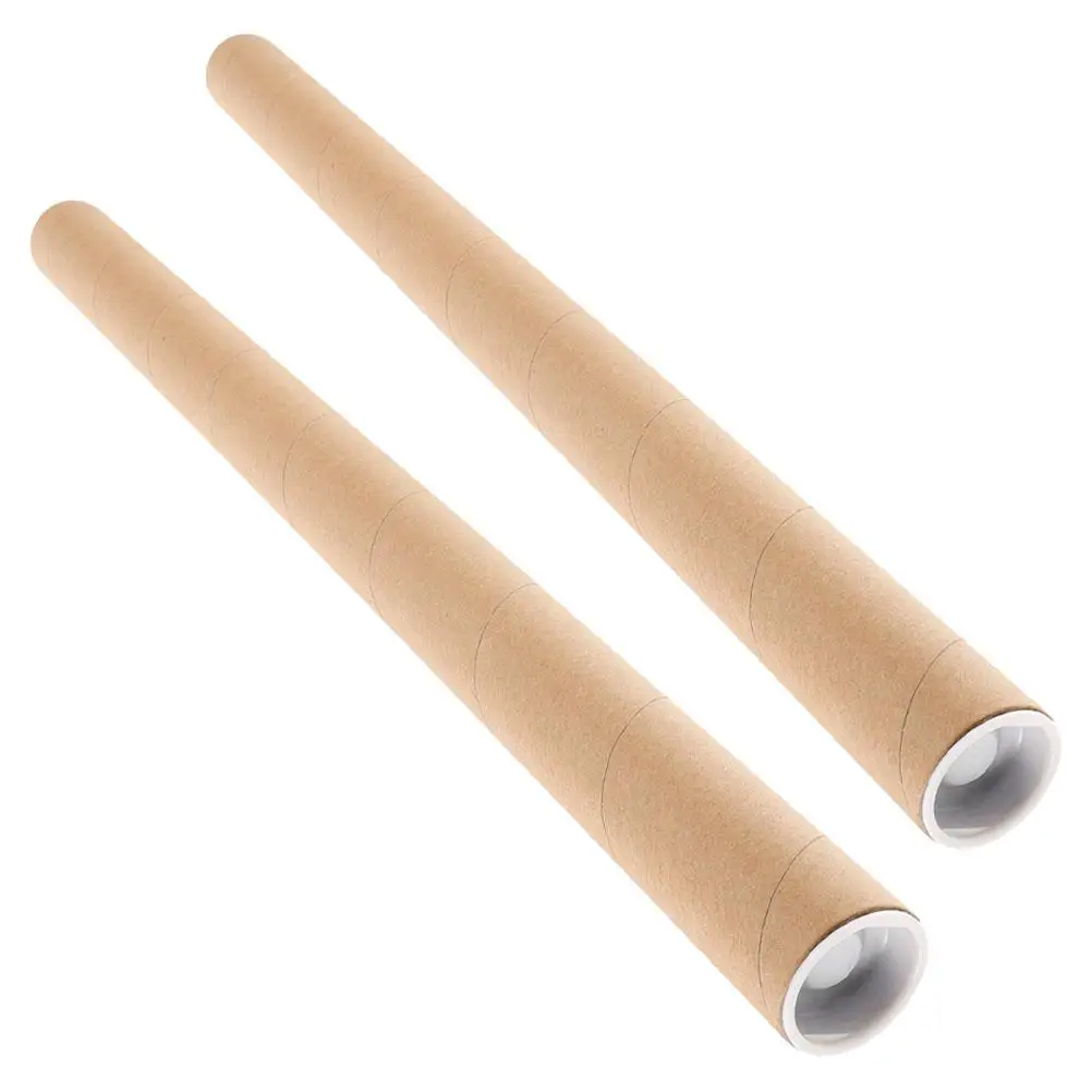 

2 Pcs Poster Holder Tube Drawing Storage Carrier Mailing Paper Reusable Packaging Cylinder Round DIY Paper Tube Fish Rod