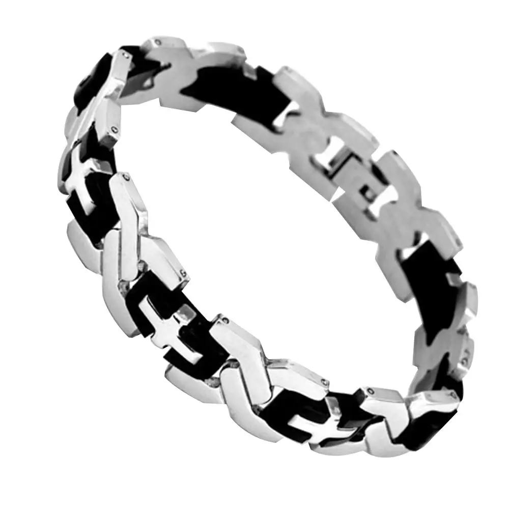 

Stainless Steel Bracelet For Lightweight Durable Anti Rust Wear Resistant Cross Design Fashionable Jewelry Gift Friends Family