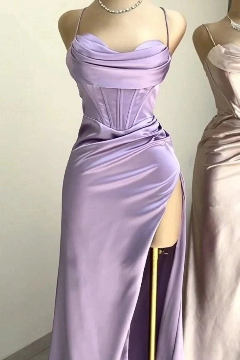 2026 Moderno Floral A-Line tul fuera del hombro vestido De fiesta De noche largo con hendidura Vestidos De Fiesta Elegantes