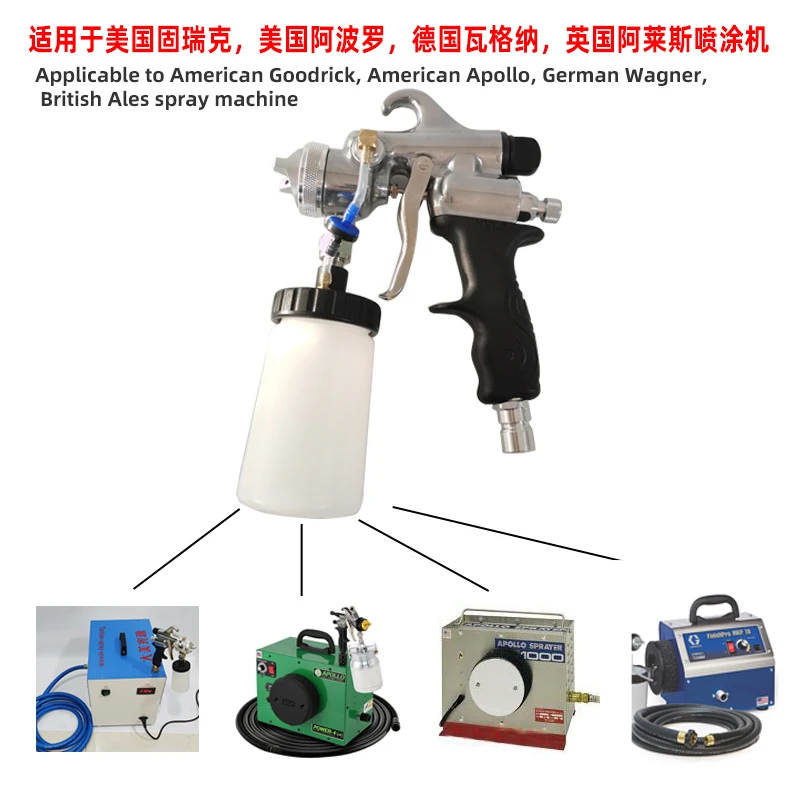 Low Pressure Airless Spray gun Auto Paint Gun Original Taiwan 1.0 Nozzle Auto Paint Spraying Save Paint For GRACO APOLLO