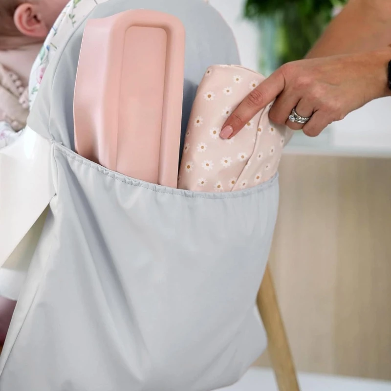 Saco de armazenamento de cadeira alta do bebê assento de volta armazenamento pendurado saco para stokke criança brinquedos garrafa fralda crescente acessórios cadeira alta