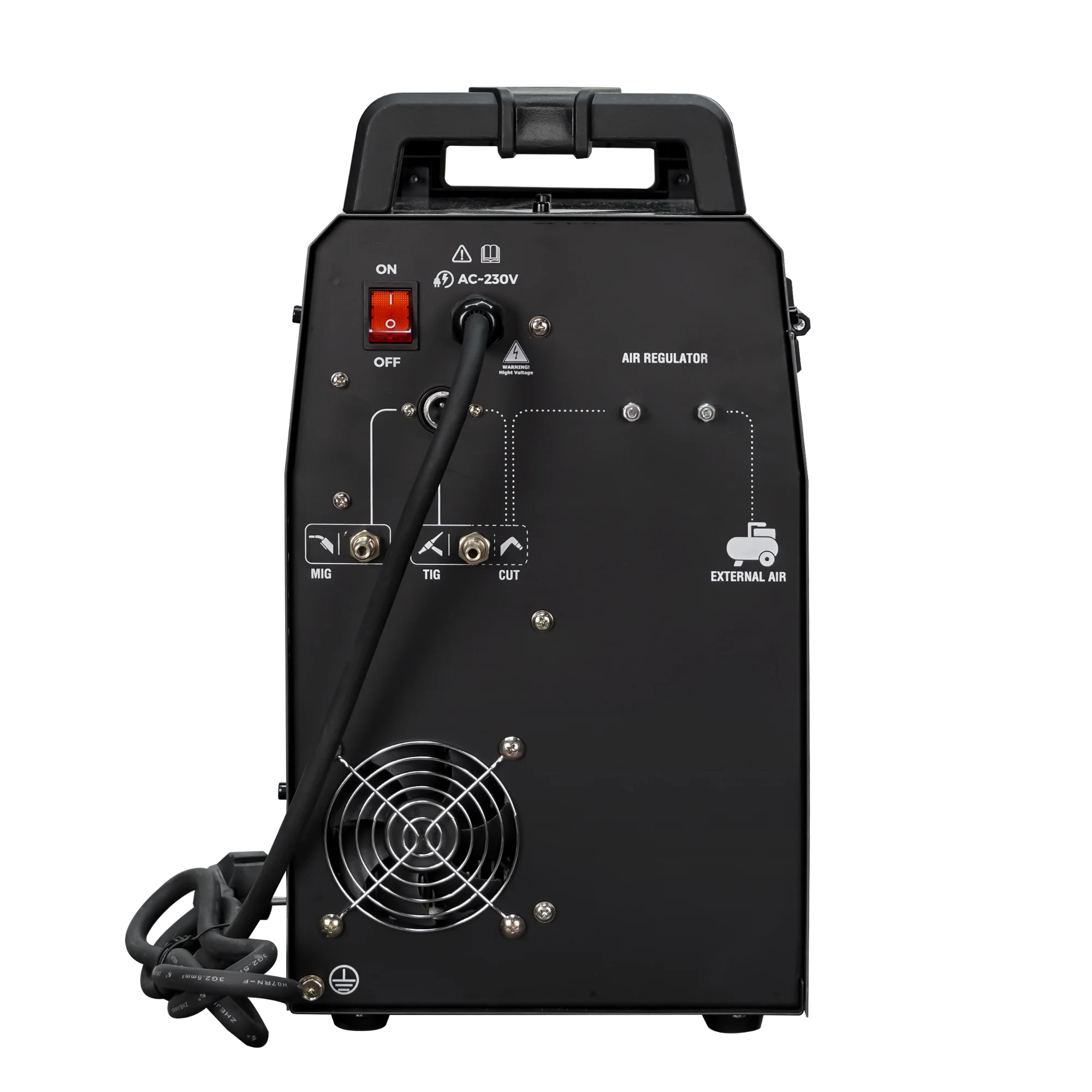 200A LEVIN PMCT-205 6 in 1 Gasless MIG Welder Synergy Flux Core Plasma Cutter MMA Lift TIG DC Inverter Welding Machine
