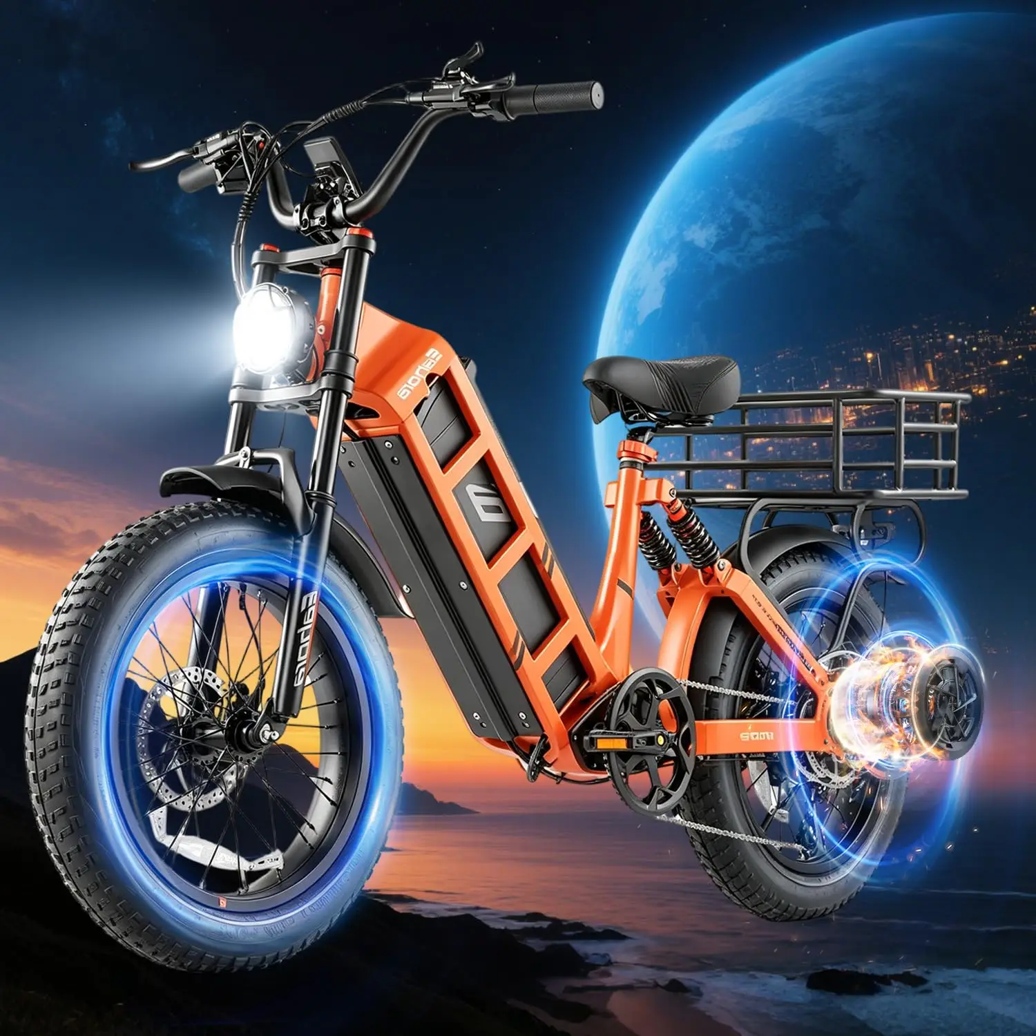 2026 5400W Juliet Pro 2 Electric Bike for Adults 43MPH Dual Motor 70Ah Ebike 200Miles Long Range Electric Bicycle, 20'' F image 5