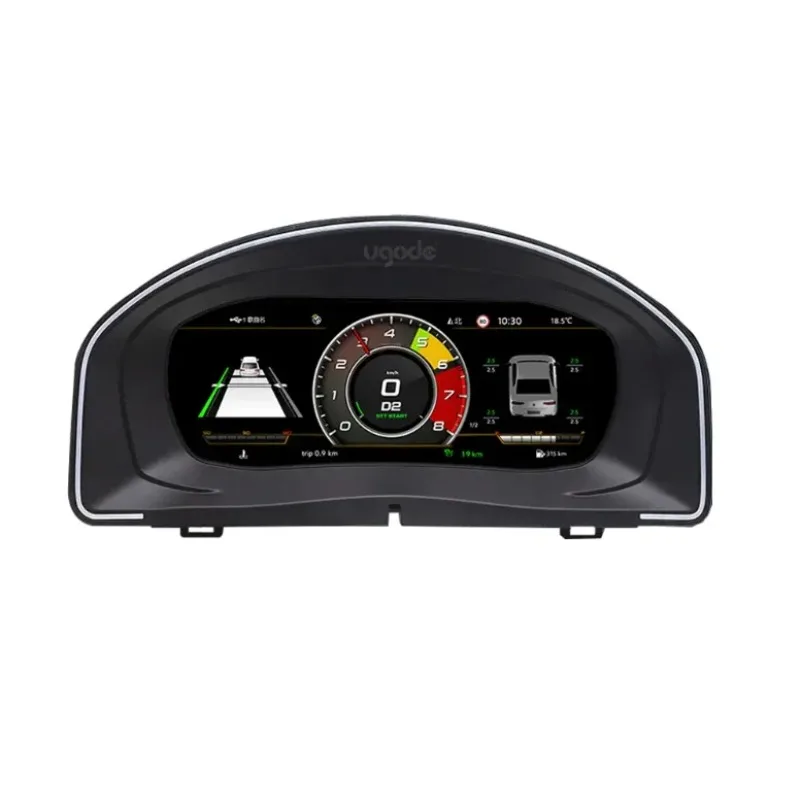 Ugode 10.25Inch LCD Instrument Panel for Volkswagen Scirocco 2009-2016 Car Digital Dashboard Cluster Virtual Cockpit Speedometer