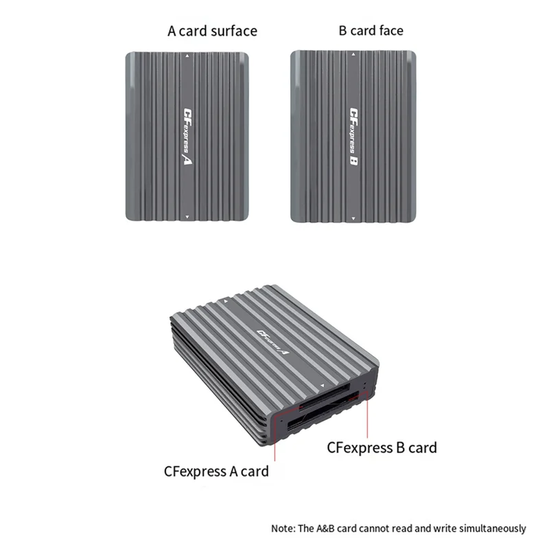 

AM-2 в 1 Cfexpress A&B двухсторонний кард-ридер адаптер Cfexpress USB3.2 10 Гбит/с подходит для компьютеров и ноутбуков