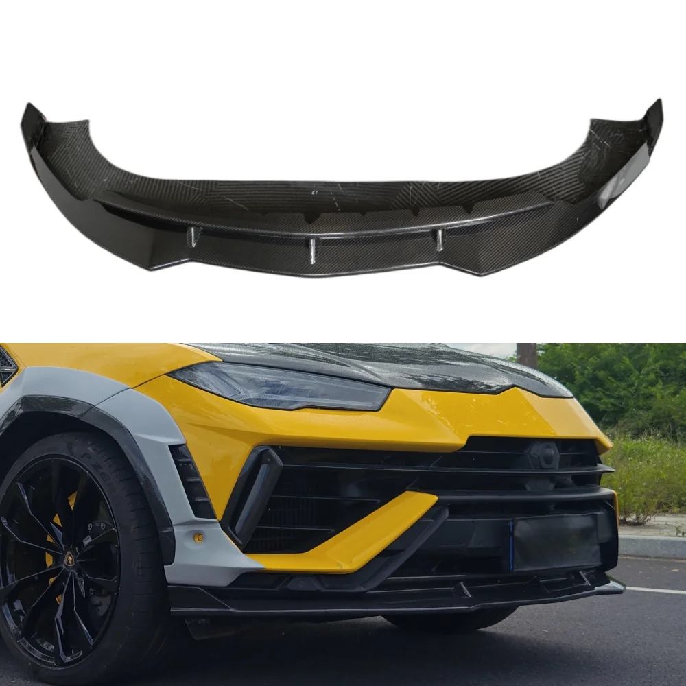 Customized Front Bumper Splitter Car Kit for Lamborghini URUS S Upgraded 1016 Style Carbon Fiber Front Bumper Lip Body Kit