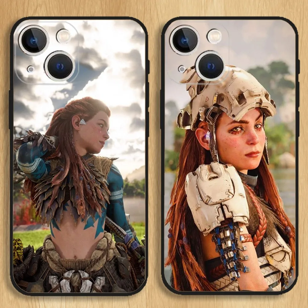 Horizon Zero Dawn Aloy Phone Case For iPhone15,14,13,12,11,Pro,Max,Plus,Mini,X,XS,XR,8,7,6,S,Plus,SE Soft Black Case