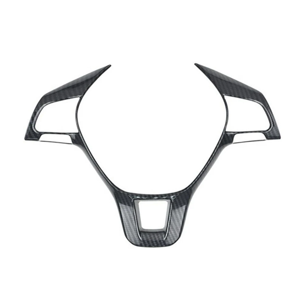 

Автомобильная крышка панели рулевого колеса из углеродного волокна, декоративная рамка, наклейка для VW Tiguan L 2017 2018 2019