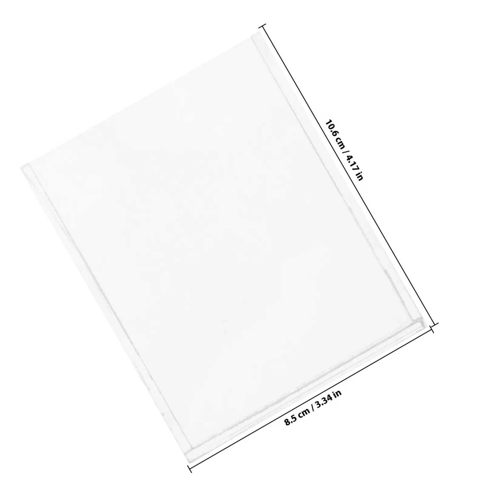 4pcs Acrylic Dual-Layer Transparent Card Holder for Business Cards, Brochures & Menus – Office Desk Organizer