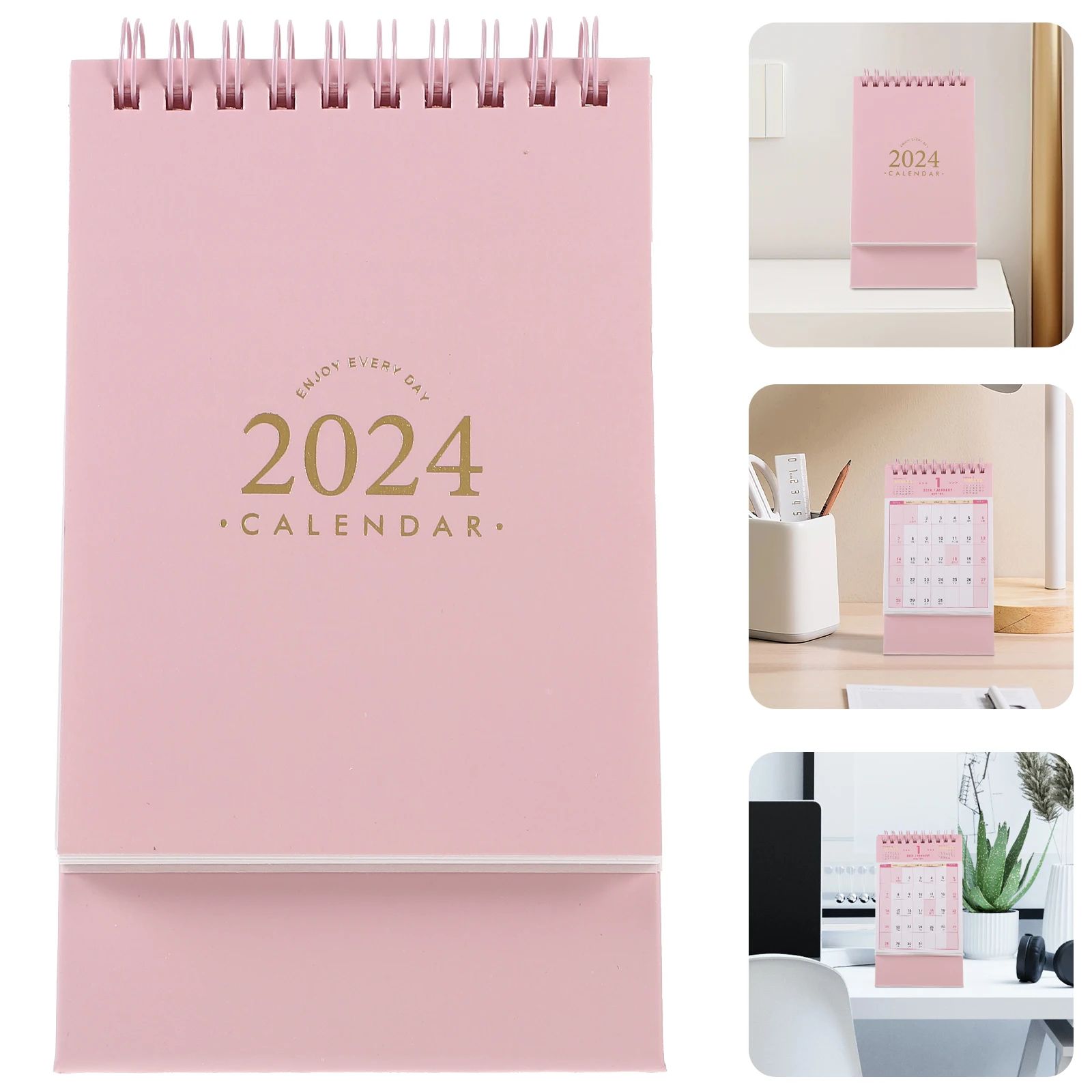 

Delicate Desk 2024 Standing Household Office Supply Decorative Month Calendar Tabletop Portable Mini Calendar For Teachers