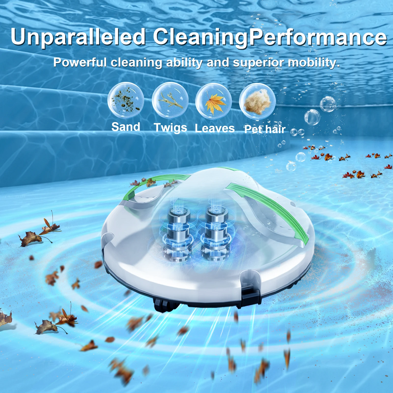 Mehrfarbiger Pool-Reinigungsroboter für den Heimgebrauch, Großhandel mit Abwasser-Saug-Poolfiltern für Schwimmbäder