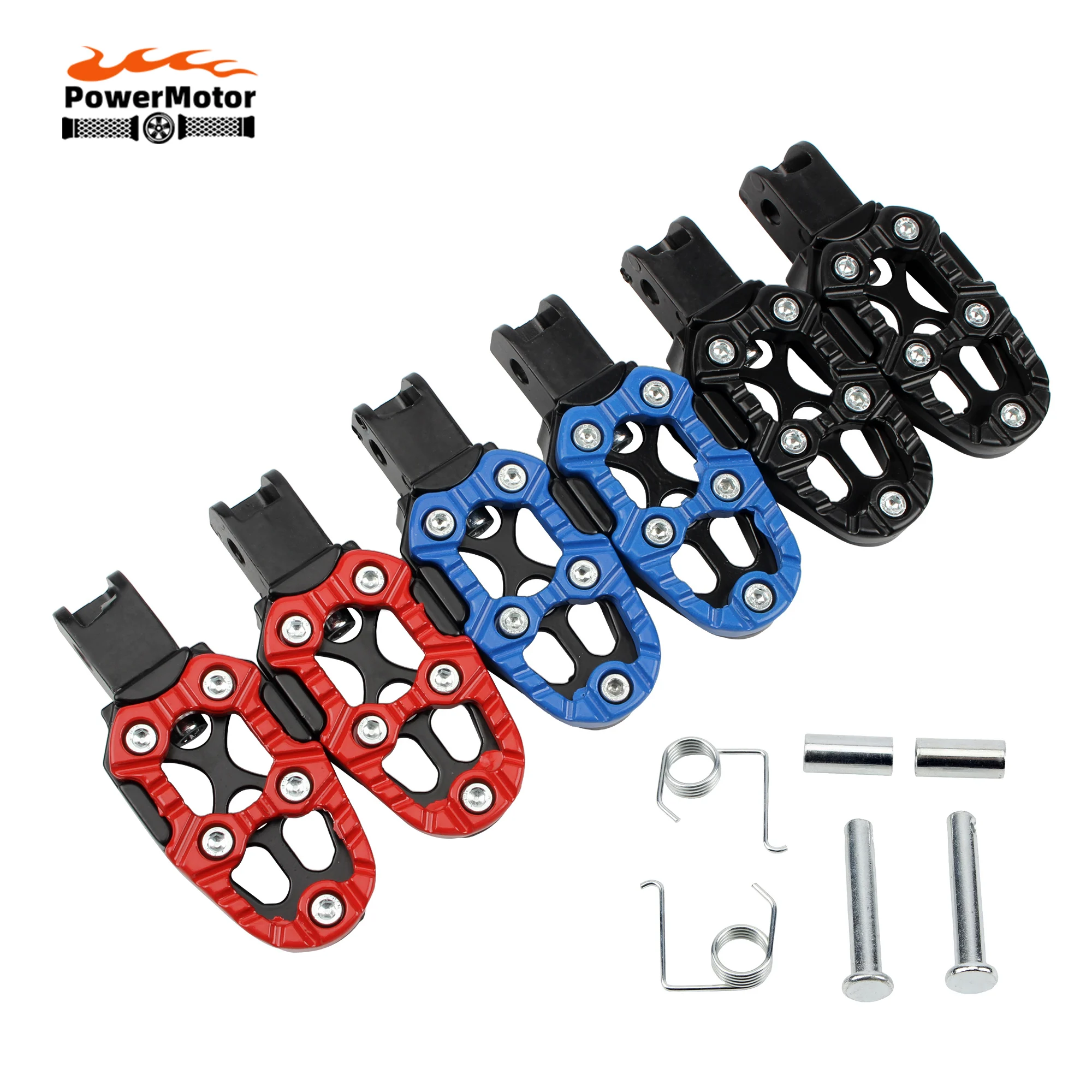 

Universal Motocross Foot Pedals Foot Pegs Angle Adjustable Motorcycle E-Bike Aluminum Alloy Foot Rests Moto Parts