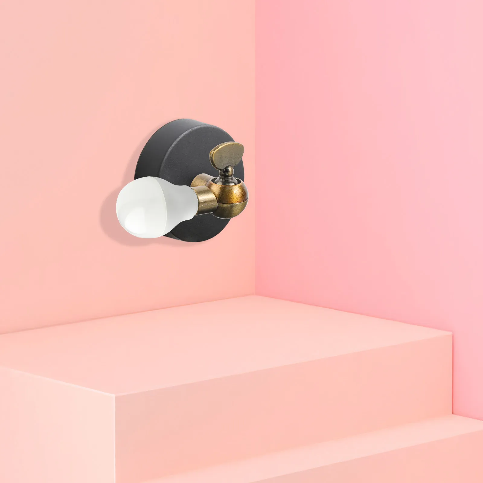 

Wall Sconce Arm Adapter Zinc Alloy Rotating Ball Head Light Fixture Accessory for Reading Studying Working Space Saving Elegant