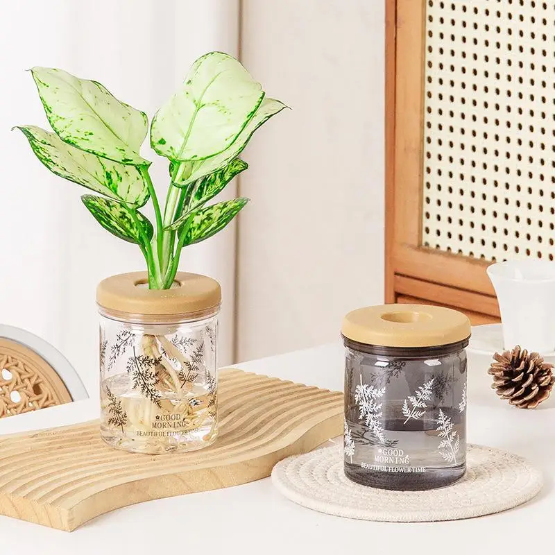 Clear Hydroponic Pot Water Planting Vase Stylish Propagation Pot Container Aquaponic Planter Decor