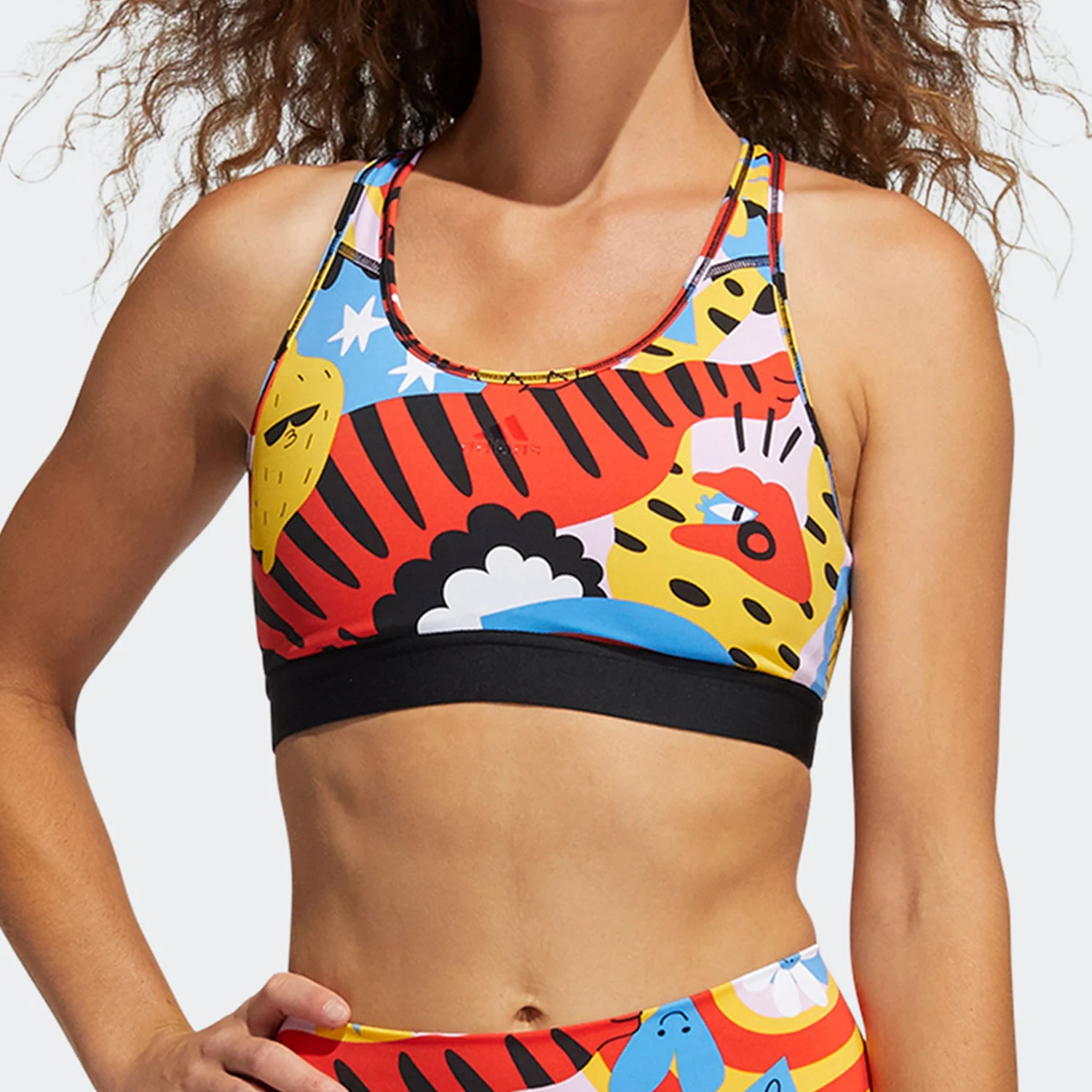 

Оригинальный новый женский спортивный бюстгальтер Adidas для тренировок GU3559